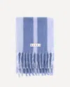 Marni Men Wool Scarf In Blue