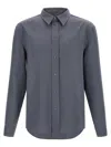 Marni Gray Wool Long Sleeve Shirt In Gray