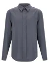 Marni Gray Wool Long Sleeve Shirt In Gray