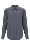 Marni Wool Shirt With Button-down Collar And Pocket In Gray