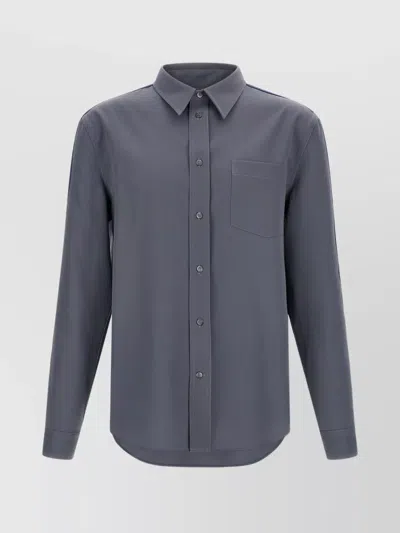 MARNI WOOL SHIRT WITH BUTTON-DOWN COLLAR AND POCKET