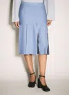 Marni Women Wool-silk Skirt In Blue