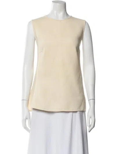Pre-owned Marni Wool Square Neckline Bodysuit In Neutral