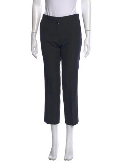 Pre-owned Marni Wool Straight Leg Pants In Gray