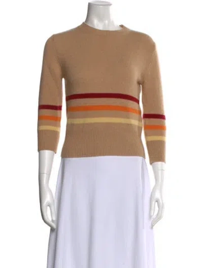 Pre-owned Marni Wool Striped Sweater In Neutral