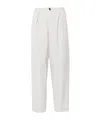 Marni Wool Tapered Trousers In White