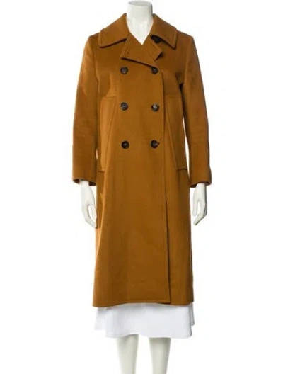 Pre-owned Marni Wool Trench Coat In Orange