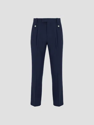 Marni Wool Trousers In Eclipse In Blue