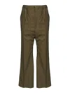 Marni Wool Trousers With Pleats In Brown