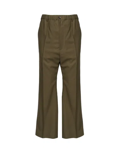 MARNI WOOL TROUSERS WITH PLEATS