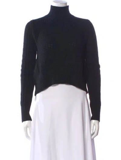 Pre-owned Marni Wool Turtleneck Sweater In Black