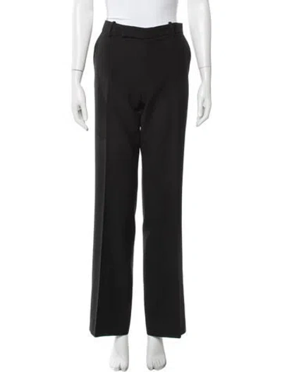 Pre-owned Marni Wool Wide Leg Pants In Black