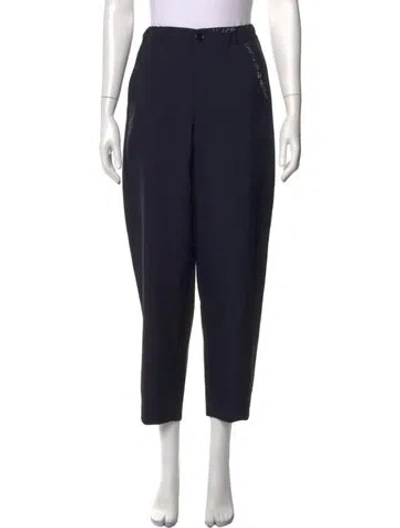 Pre-owned Marni Wool Wide Leg Pants In Black