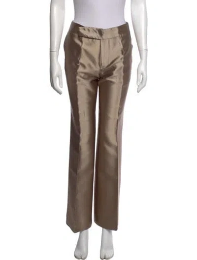 Pre-owned Marni Wool Wide Leg Pants In Brown