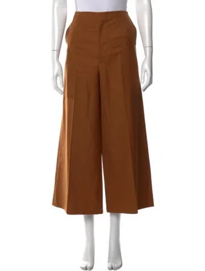 Pre-owned Marni Wool Wide Leg Pants In Neutral