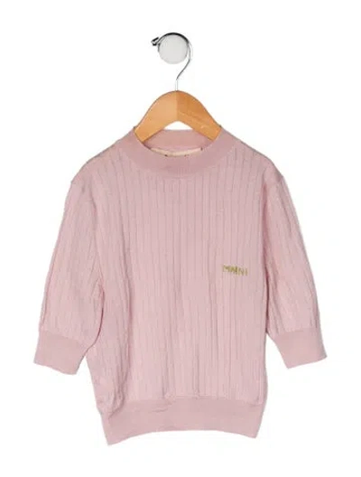 Pre-owned Marni Babies' Wool-silk Blend Top In Pink