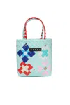 Marni Blossom Macro Tote Bag In Blue