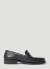 MARNI WOVEN LEATHER BAMBI LOAFERS