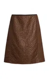 Marni Woven Midi Skirt In Brown