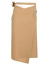 Marni Wrap Skirt Skirts Beige