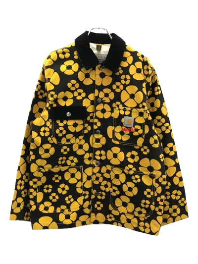 Pre-owned Marni X Carhart 2010 Floral Corduroy Jacket In Yellow