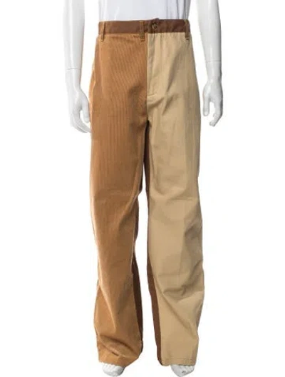 Pre-owned Marni X Carhartt Colorblock Pattern Pants W/ Tags In Brown