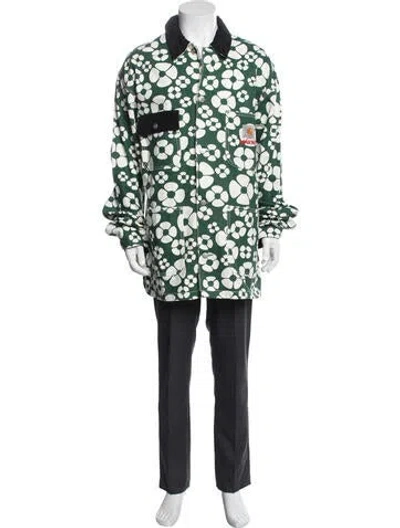 Pre-owned Marni X Carhartt Floral Print Jacket In Green