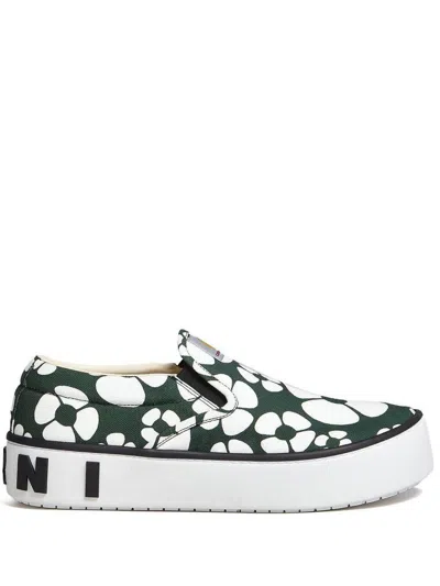 Marni X Carhartt Floral Print Slip On