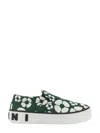 Marni X Carhartt Floral Print Slip On In Green