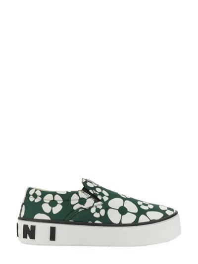 Marni X Carhartt Sneaker Slip On In Green