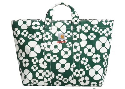 Pre-owned Marni X Carhartt Wip Bag In Green/white In Multi