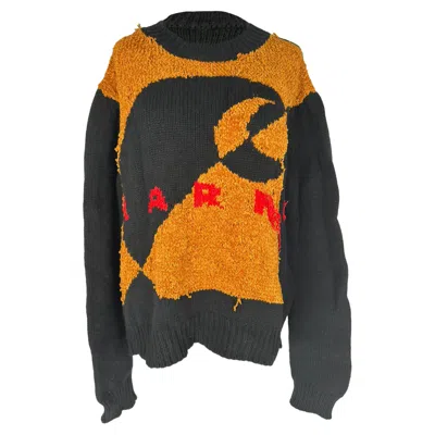 Marni X Carhartt Wip Sweater In Multicolor Virgin Wool In Black