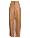 Marni X Carhartt Wip Woman Pants Brown Size L Lambskin In Brown