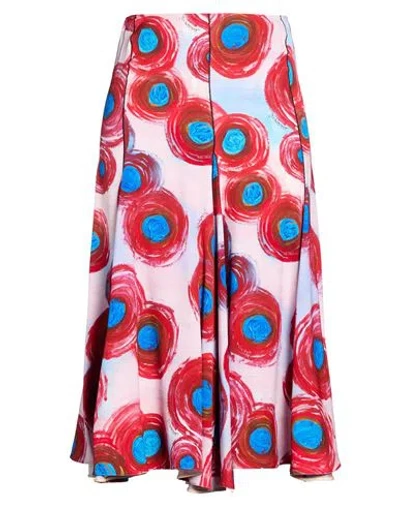 Marni X Flaminia Veronesi Woman Midi Skirt Red Size 10 Viscose