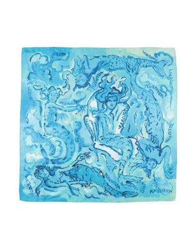 Marni X Flaminia Veronesi Woman Scarf Azure Size - Silk