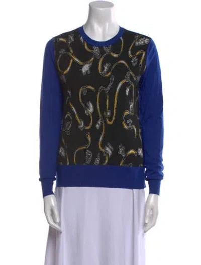 Pre-owned Marni X Frank Navin Virgin Wool Printed Sweater In Black