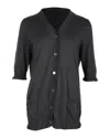 Marni X Joyce Ruffled Cardigan In Grey Cotton In Grey