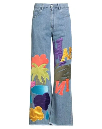 Marni X No Vacancy Inn Man Jeans Blue Size 30 Cotton, Viscose, Polyester