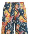 Marni X No Vacancy Inn Man Shorts & Bermuda Shorts Navy Size 34 Cotton