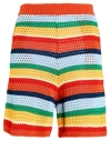 Marni X No Vacancy Inn Man Shorts & Bermuda Shorts Orange Size 34 Cotton