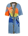 Marni X No Vacancy Inn Woman Denim Outerwear Blue Size 4 Cotton, Polyester, Viscose, Linen