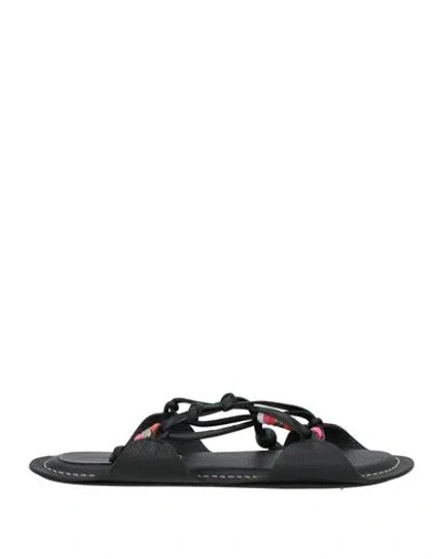 Marni X No Vacancy Inn Woman Sandals Black Size 8 Leather