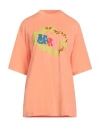Marni X No Vacancy Inn Woman T-shirt Apricot Size 6 Cotton In Orange