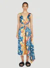 Marni X No Vacancy Women Galactic Paradise Midi Dress In Blue