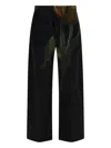 Marni X Slawn & Soldier Tulip-print Velvet Trousers In Black