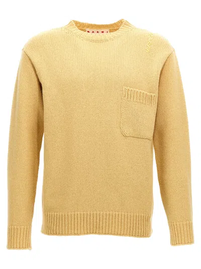 MARNI YELLOW CREWNECK SWEATER