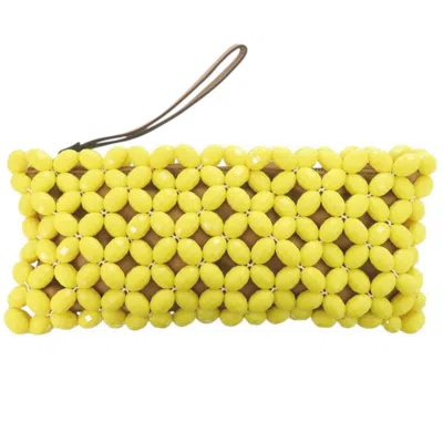 Pre-owned Marni Yellow Leather Plastic Clutch Bag ()