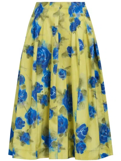 Marni Yellow Polyester Skirt For Women