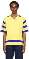 Marni Yellow Stripe Shirt In 00y06 Endive