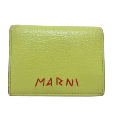 Pre-owned Marni Yellow Wallet (bi-fold) ()